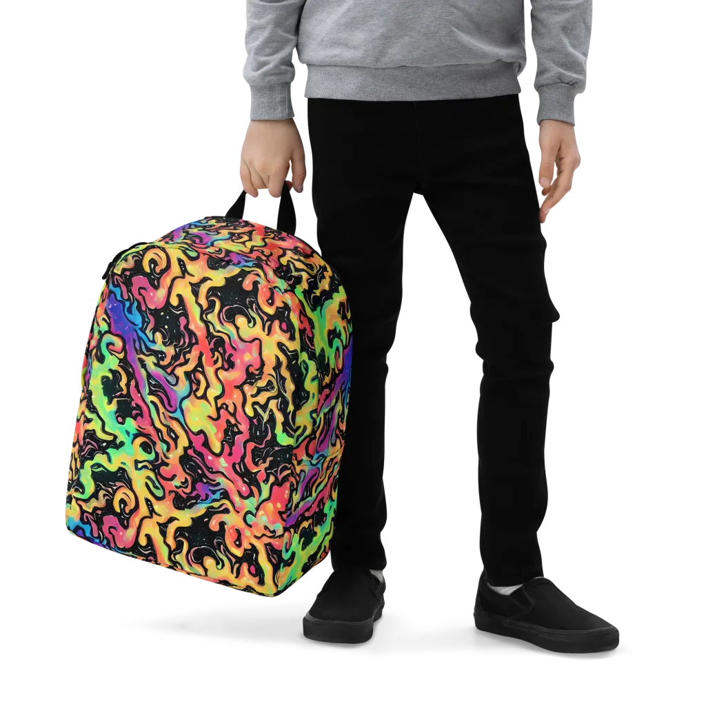 Candy Inferno on Minimalist Backpack — Zoomed-in