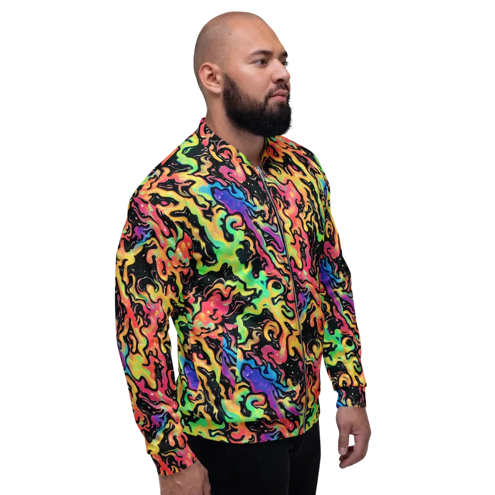 Candy Inferno on Bomber Jacket — Right
