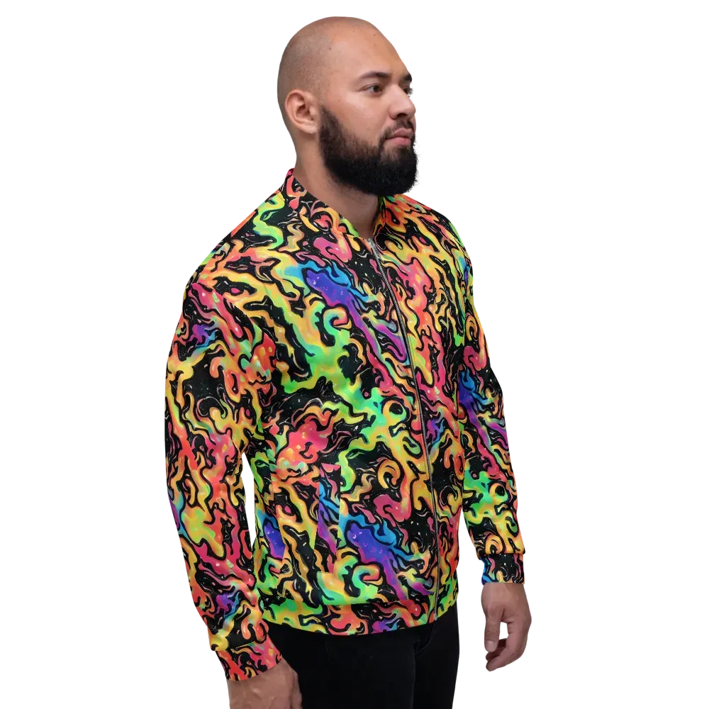 Candy Inferno on Bomber Jacket — Right