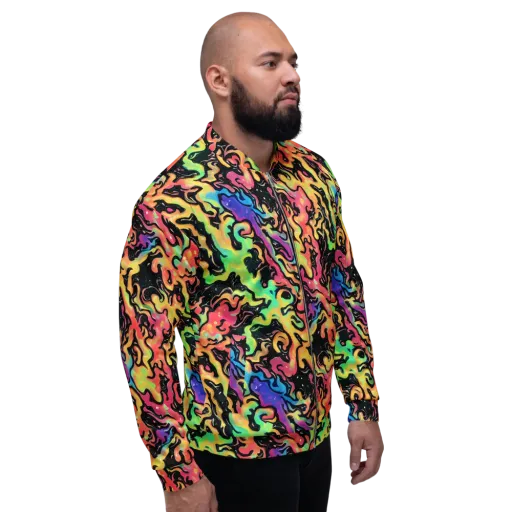 Candy Inferno on a Bomber Jacket