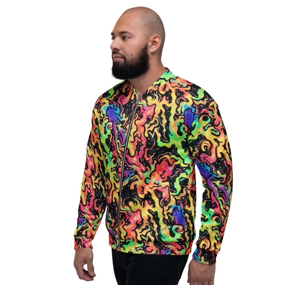 Candy Inferno on Bomber Jacket — Left