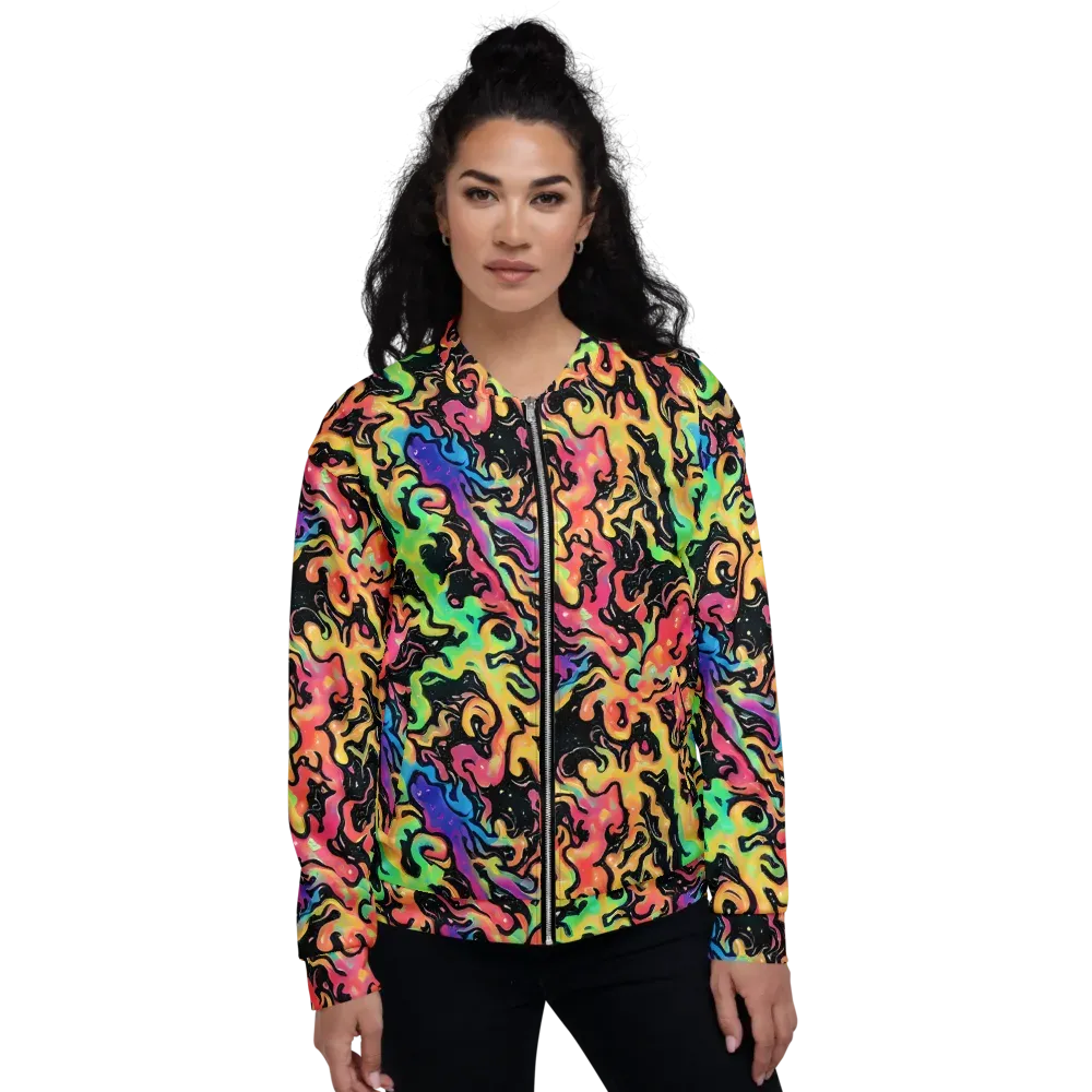 Candy Inferno on Bomber Jacket — Front