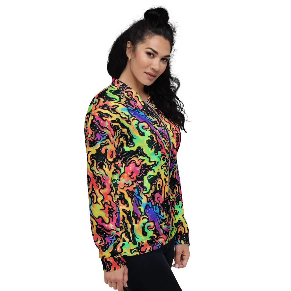 Candy Inferno on Bomber Jacket — Right