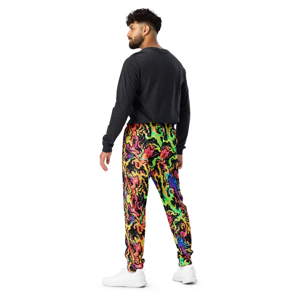 Candy Inferno on Men's Joggers — Back