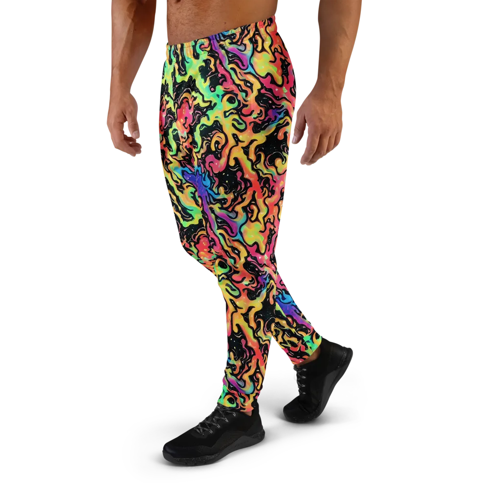 Candy Inferno on Men's Joggers — Left