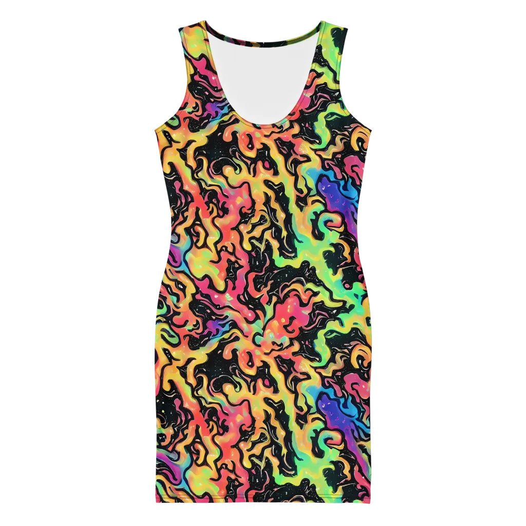 Candy Inferno on Bodycon Dress — Front