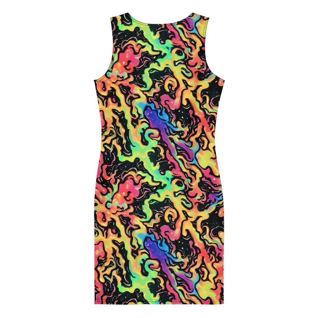 Candy Inferno on Bodycon Dress — Back