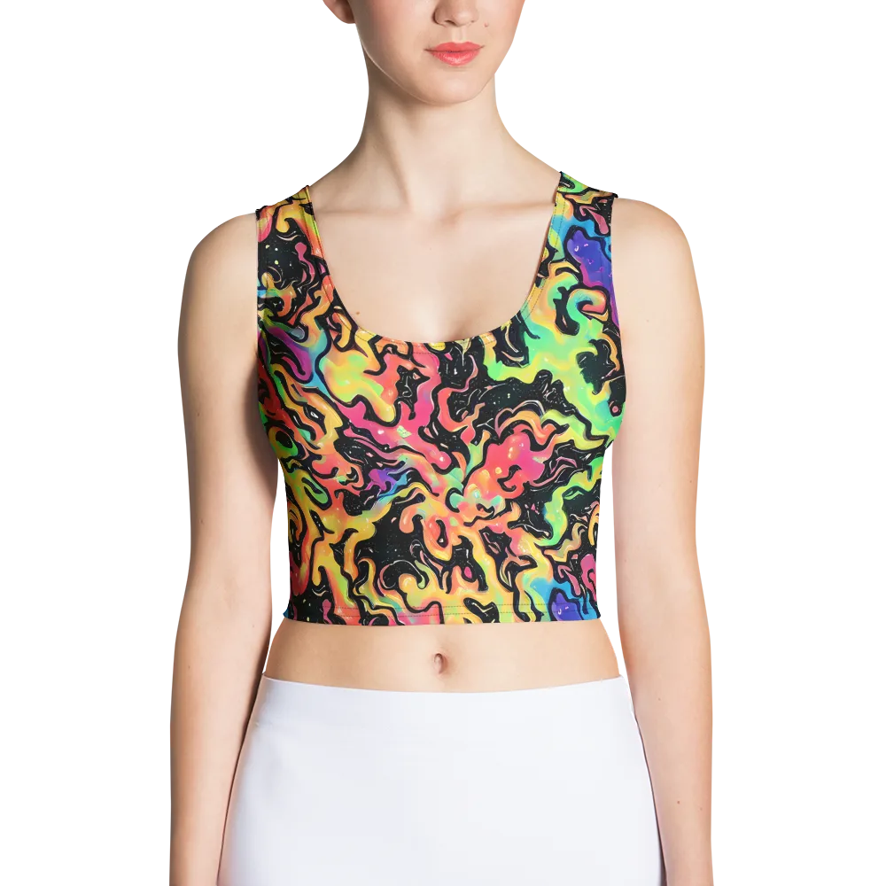 Candy Inferno on Crop Top — Front