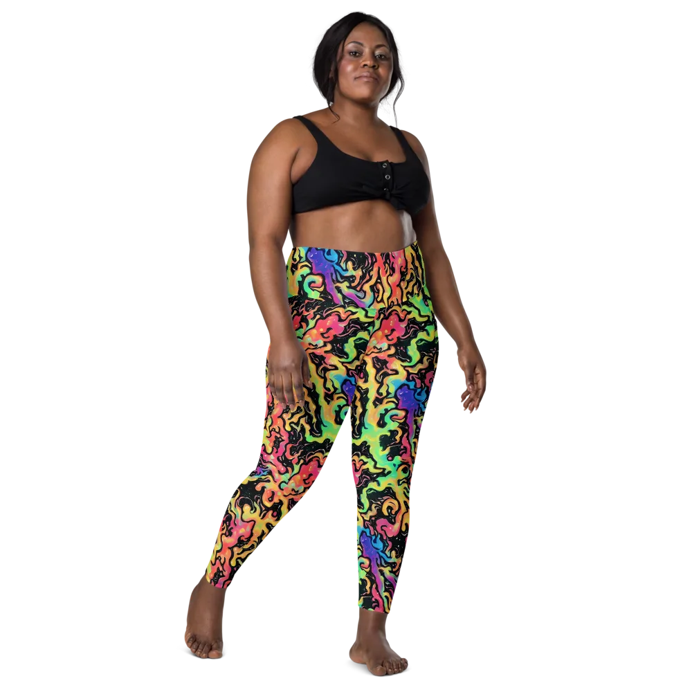 Candy Inferno on Leggings with Pockets — Front