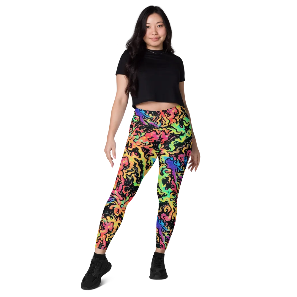 Candy Inferno on Leggings with Pockets — Front