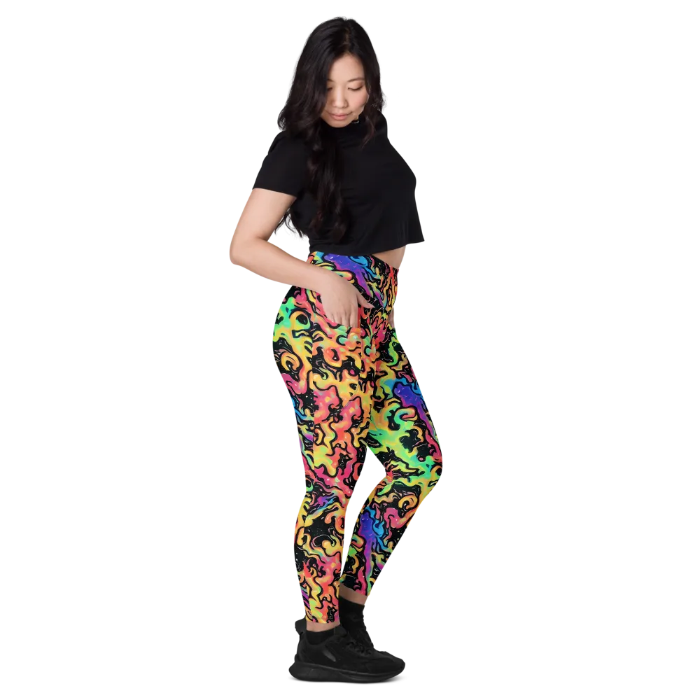 Candy Inferno on Leggings with Pockets — Right
