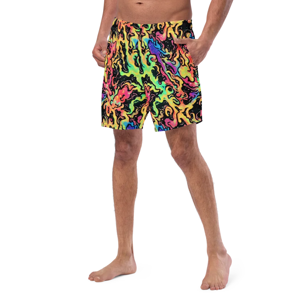 Candy Inferno on Swim Trunks — Left Front
