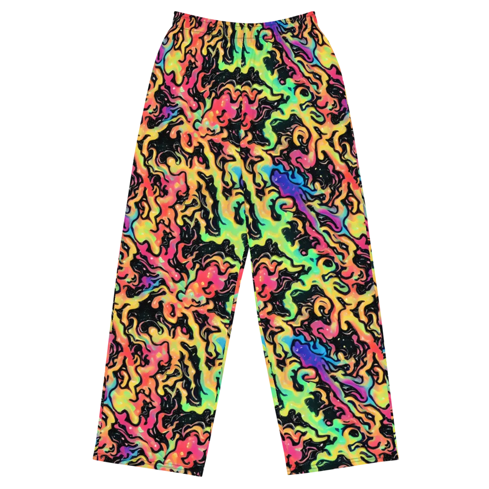 Candy Inferno on Wide-Leg Pants — Front