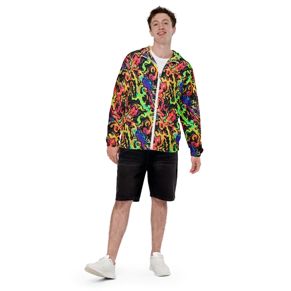 Candy Inferno on Men's Windbreaker — Front