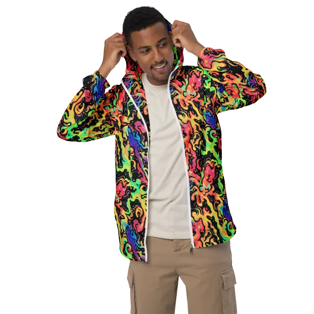 Candy Inferno on Men's Windbreaker — Front