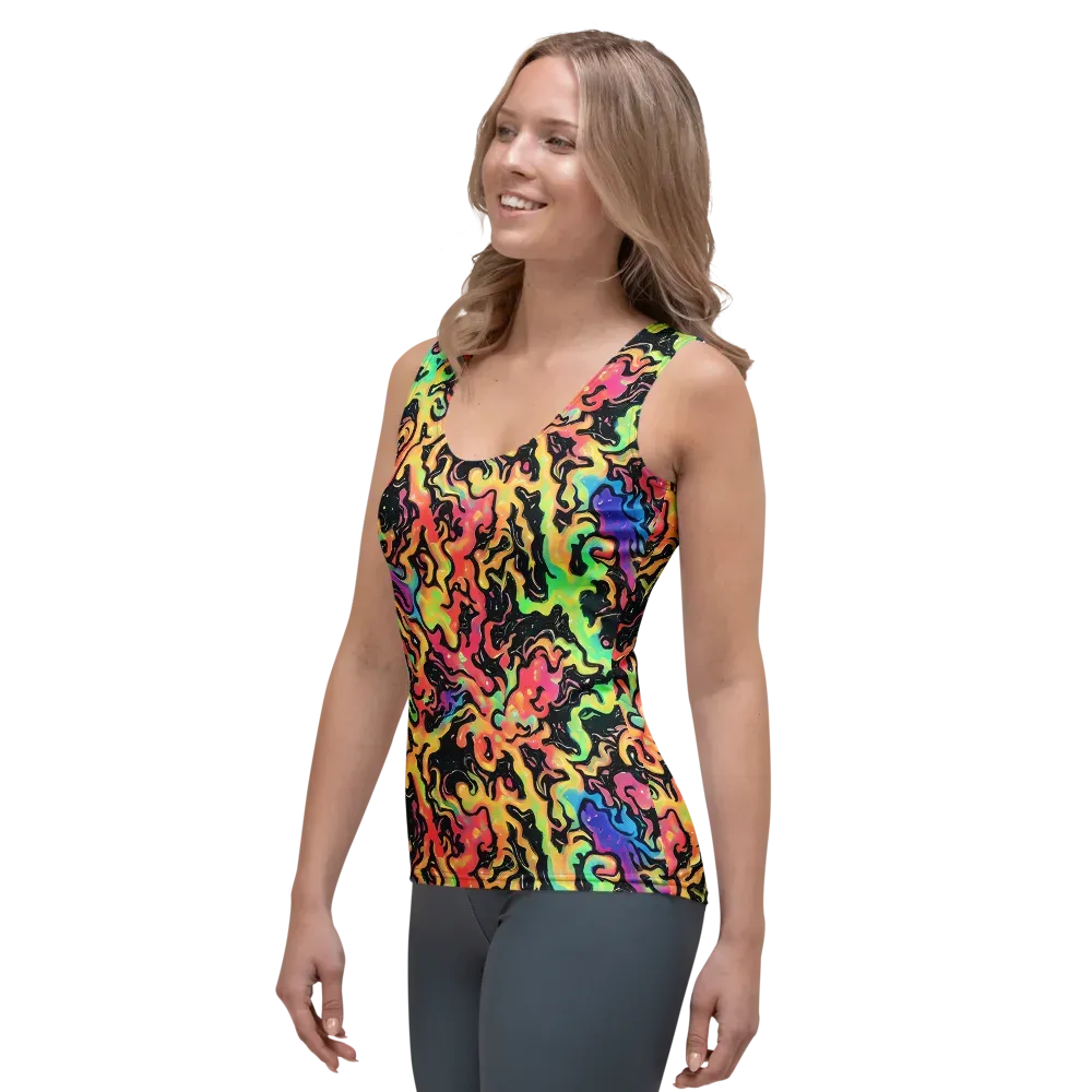 Candy Inferno on Women's Tank Top — Left Front