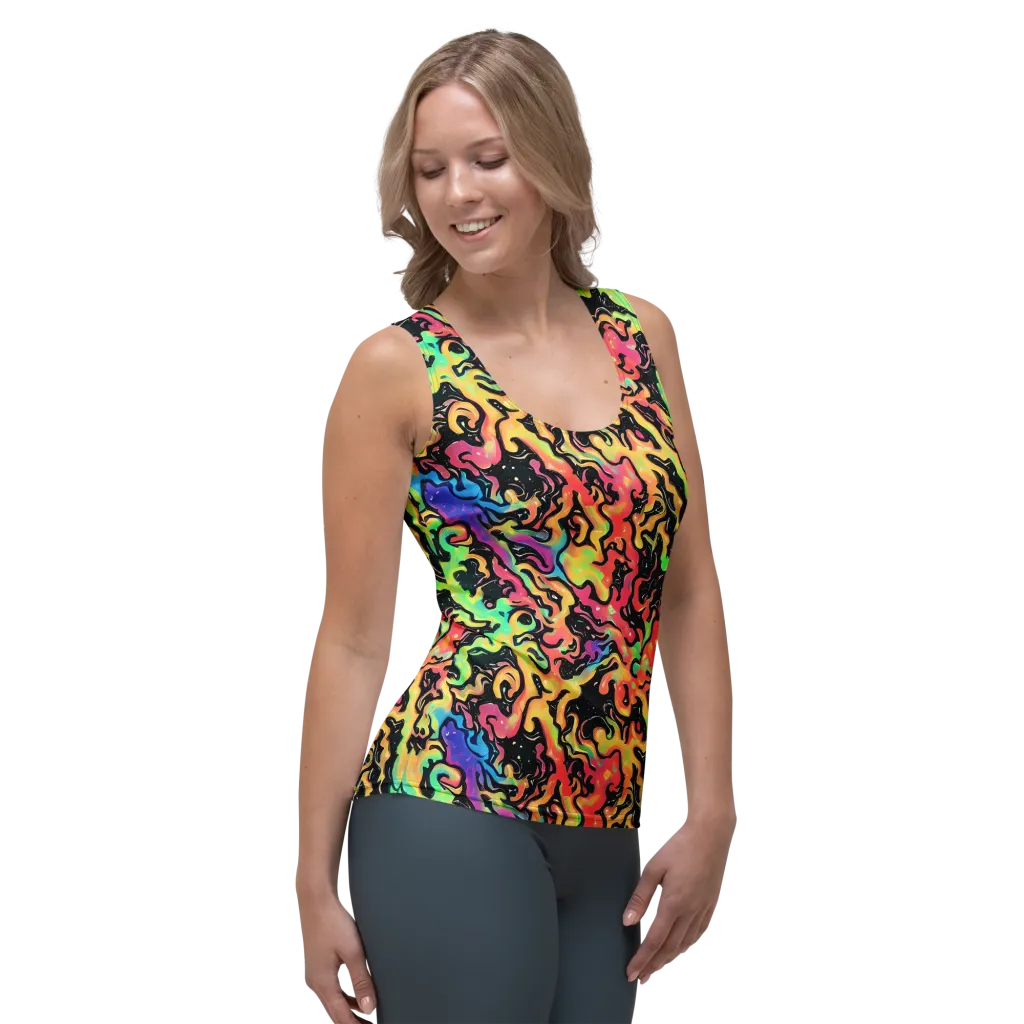 Candy Inferno on Women's Tank Top — Right Front