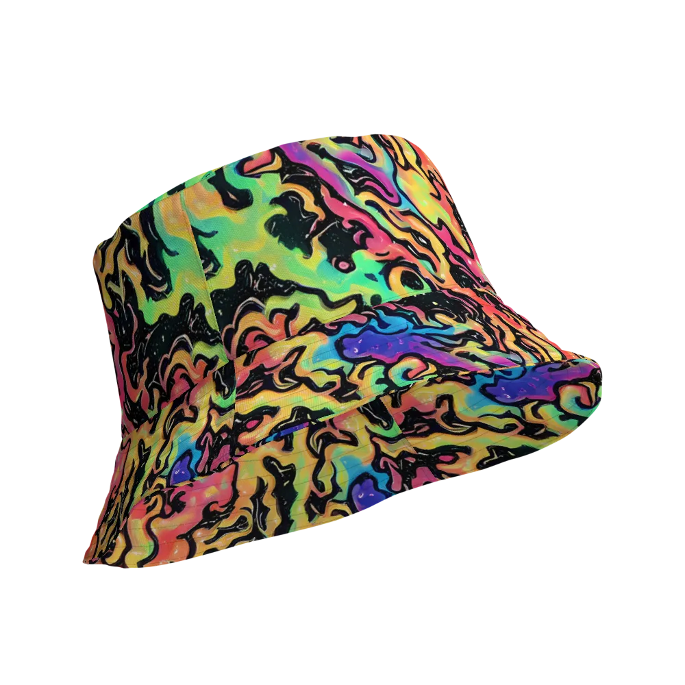 Candy Inferno on Reversible Bucket Hat — Product details Outside
