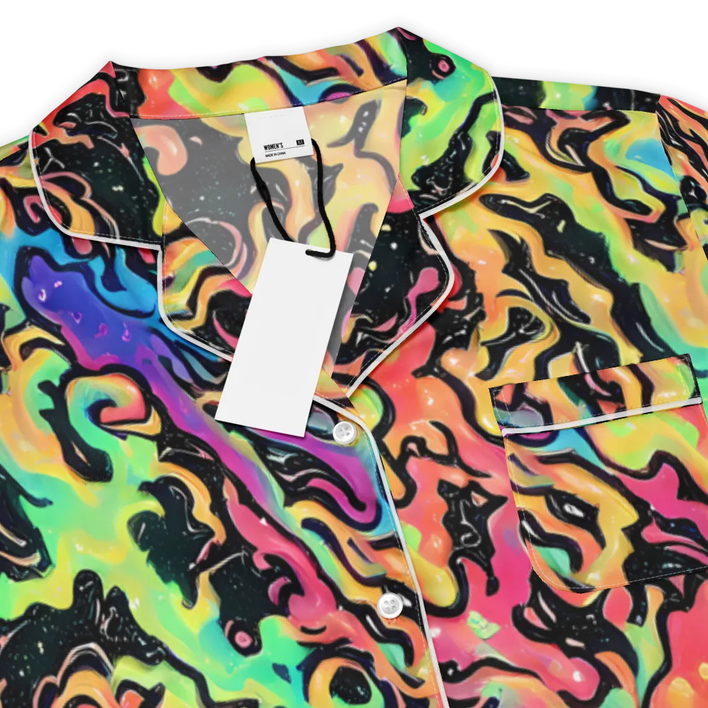 Candy Inferno on Women's Short Sleeve Pajama Top — Product details