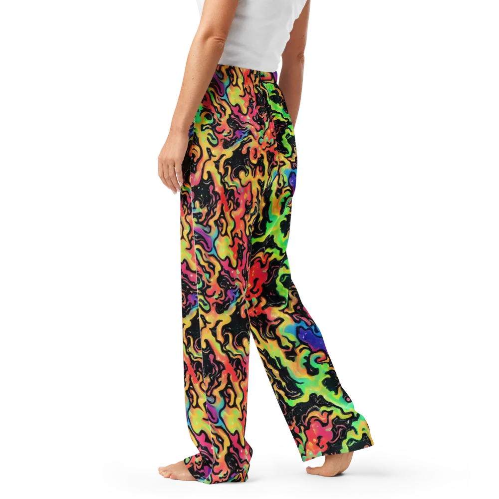 Candy Inferno on Women's Pajama Pants — Left