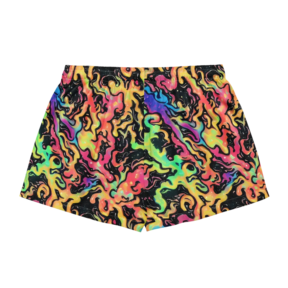 Candy Inferno on Women's Pajama Shorts — Back