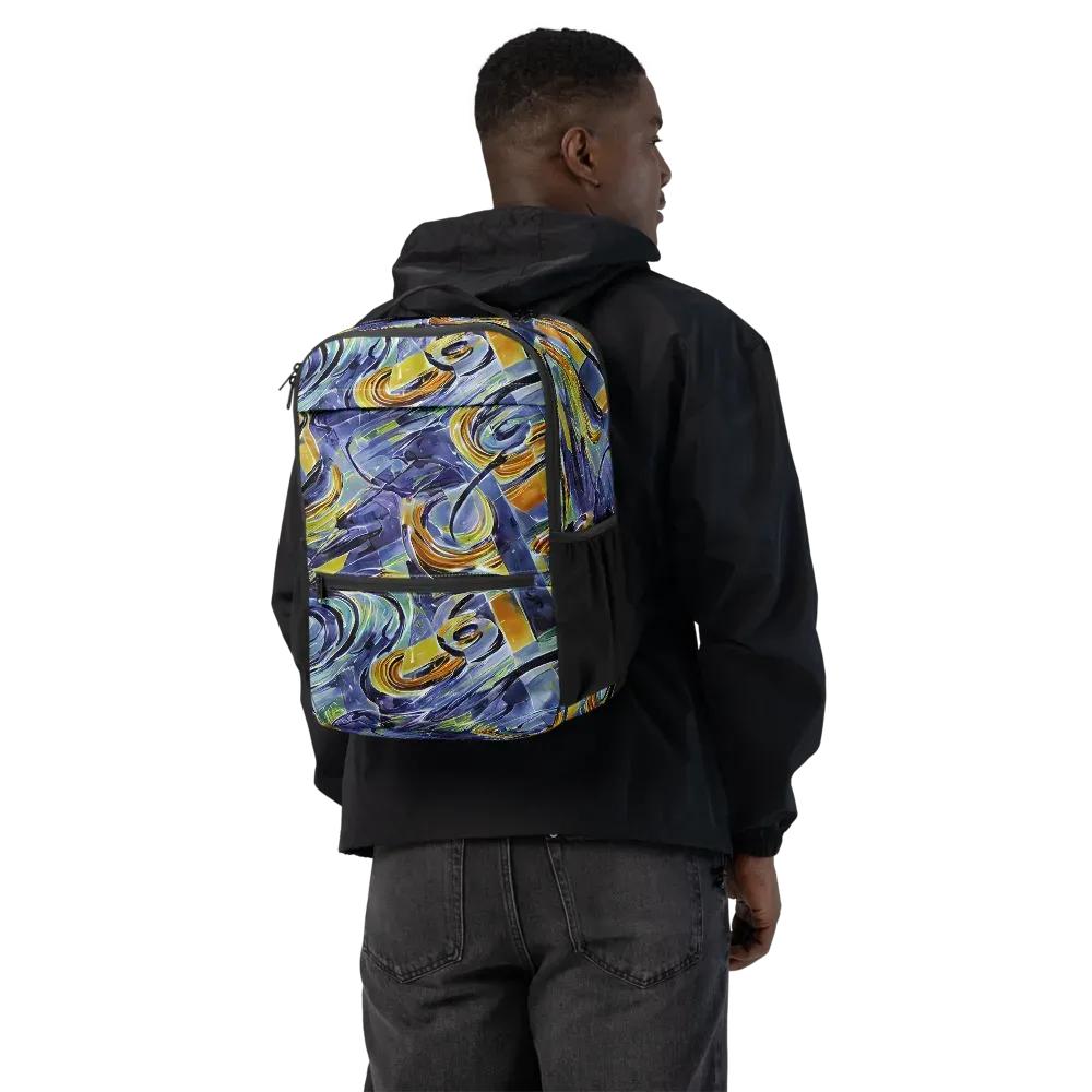 Blue Mercury on Utility Backpack — Back