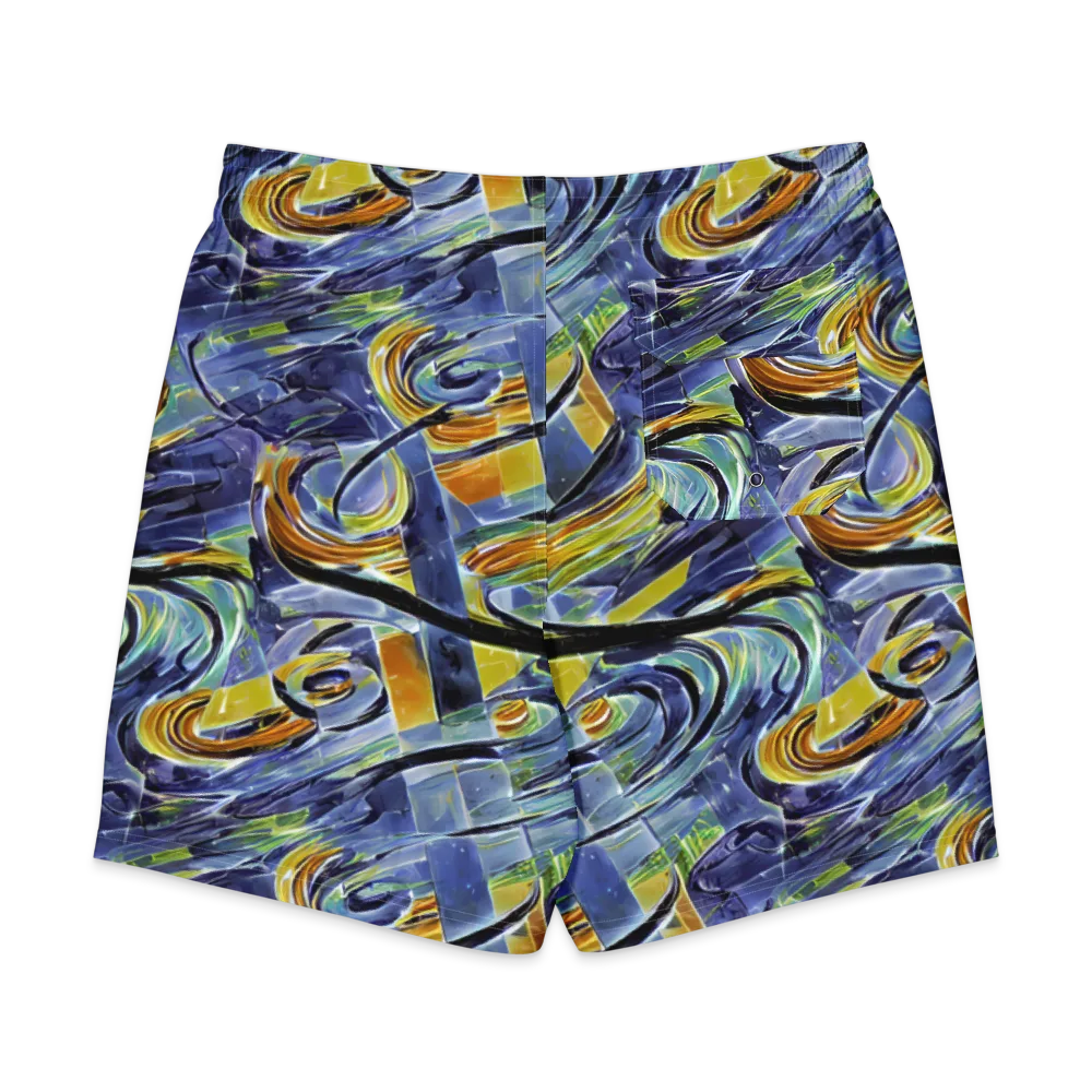 Blue Mercury on Men's Board Shorts — Back