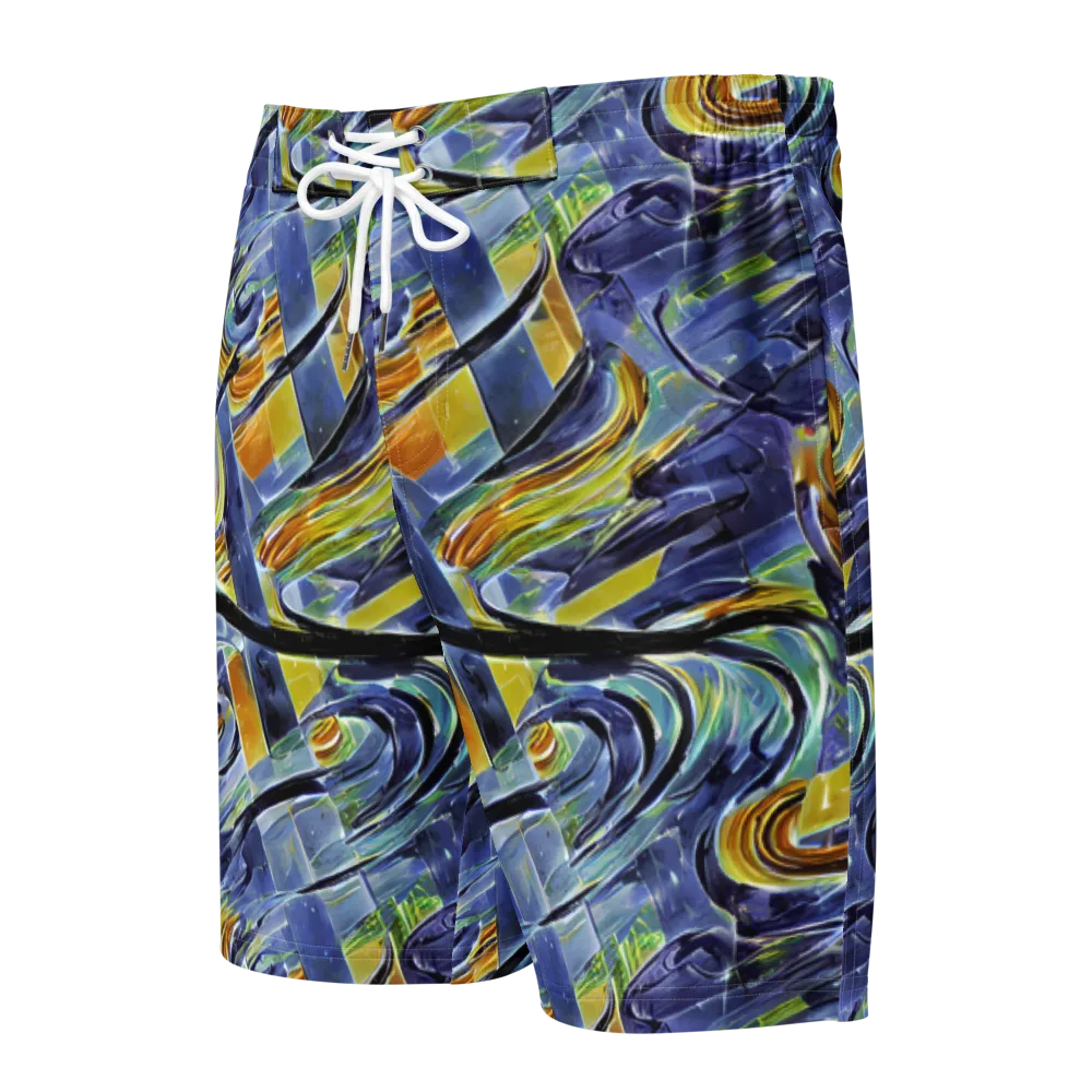 Blue Mercury on Men's Board Shorts — Front