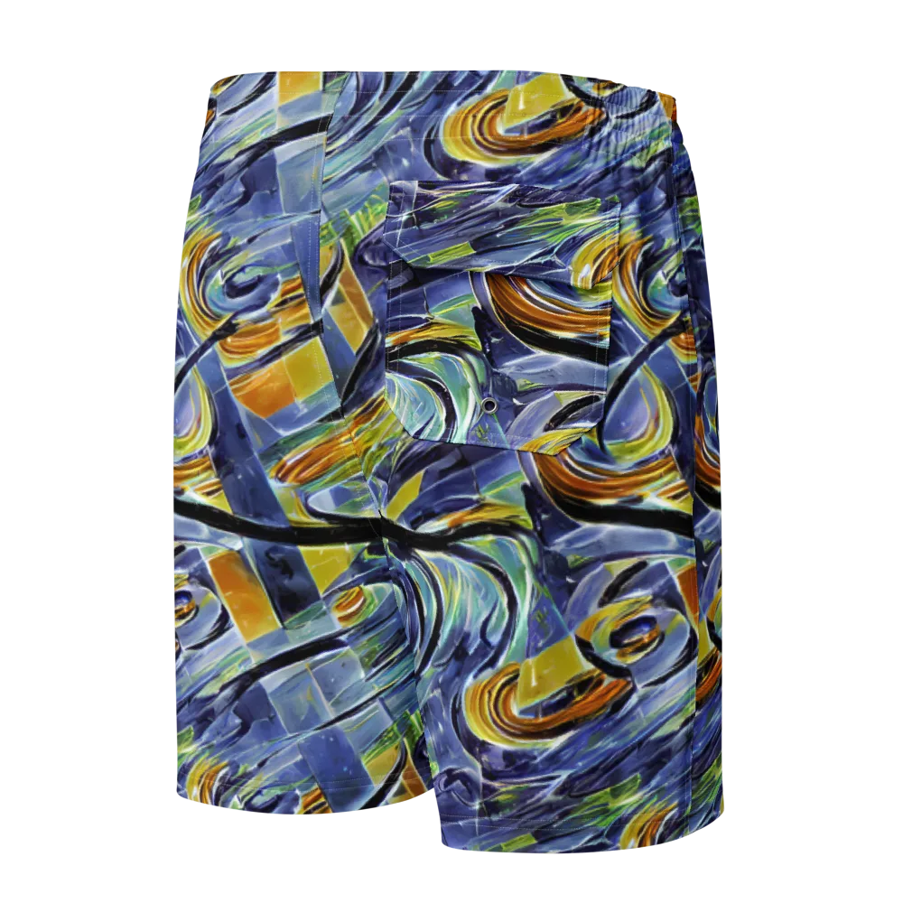 Blue Mercury on Men's Board Shorts — Back