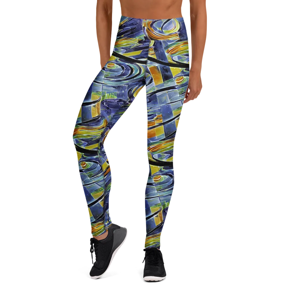 Blue Mercury on Yoga Leggings — Front