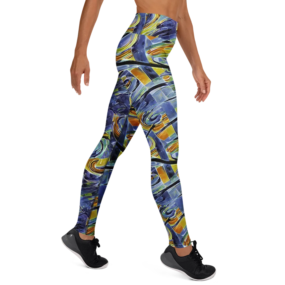 Blue Mercury on Yoga Leggings — Right