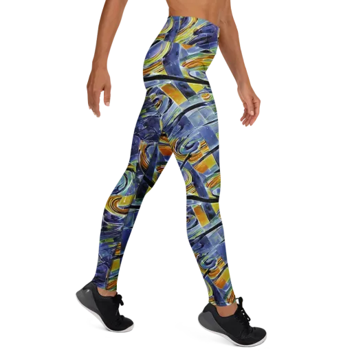 Blue Mercury on a Yoga Leggings