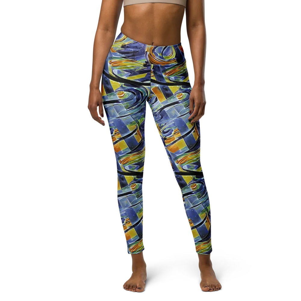 Blue Mercury on Yoga Leggings — Front