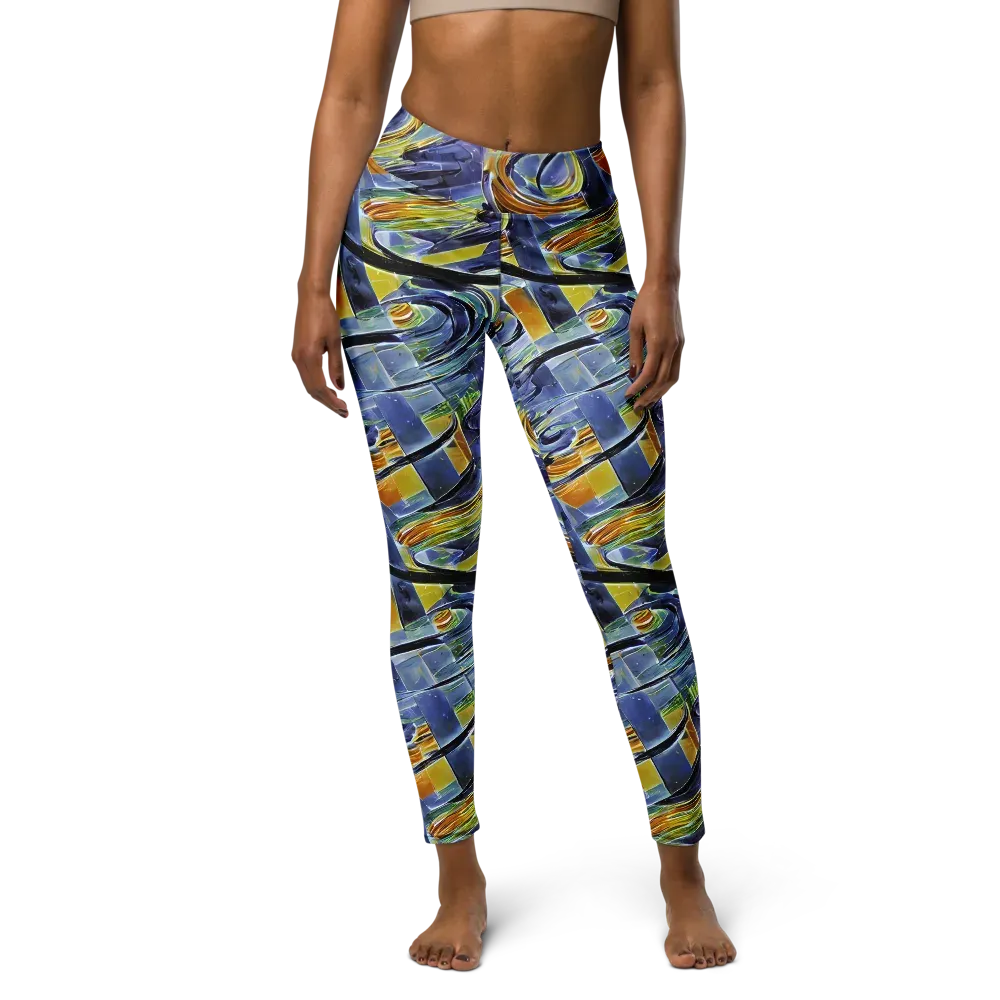 Blue Mercury on Yoga Leggings — Front