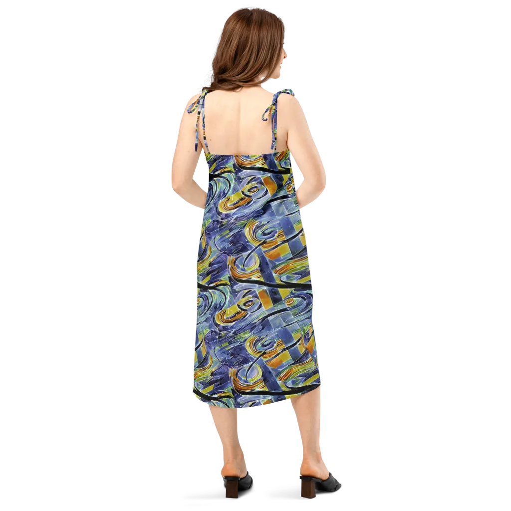 Blue Mercury on Slip Dress — Back