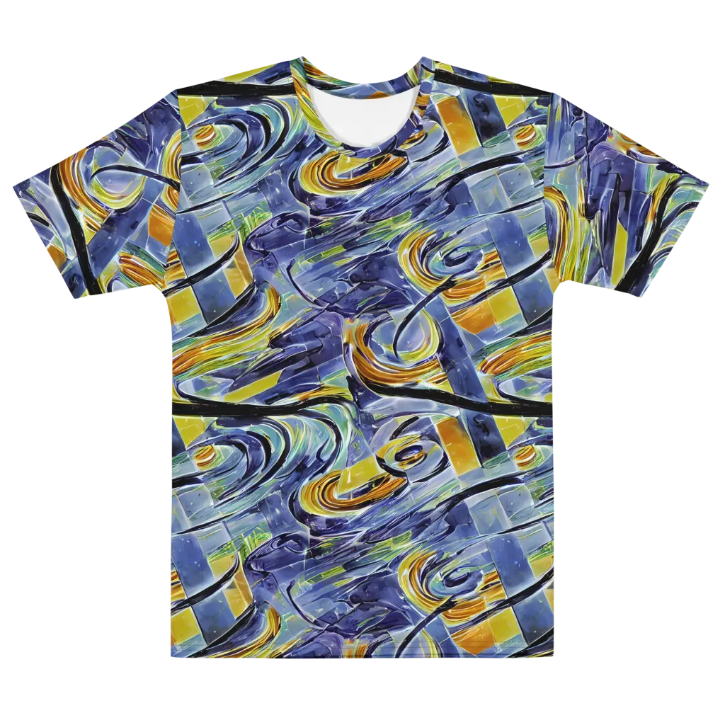 Blue Mercury on Men's Cotton Crew Neck T-Shirt — Front