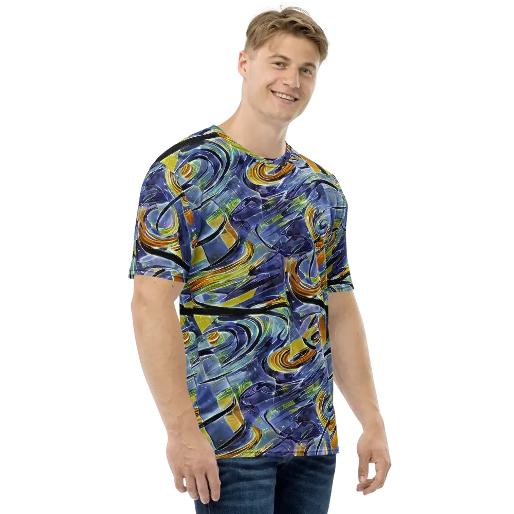 Blue Mercury on Men's Crew Neck T-Shirt — Right