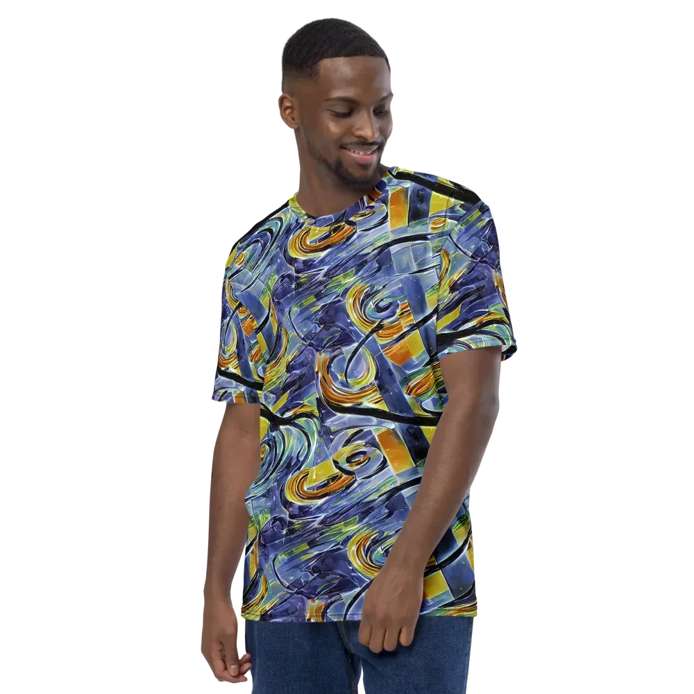 Blue Mercury on Men's Crew Neck T-Shirt — Left