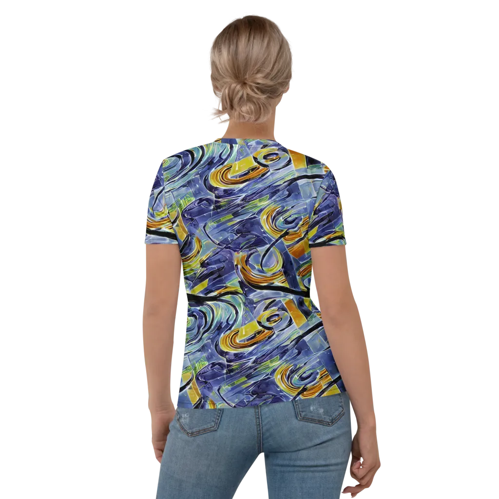 Blue Mercury on Women's Crew Neck T-Shirt — Back