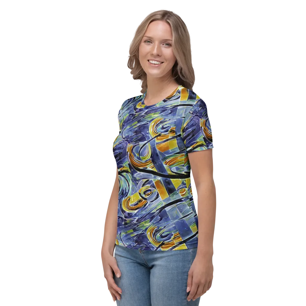 Blue Mercury on Women's Crew Neck T-Shirt — Left