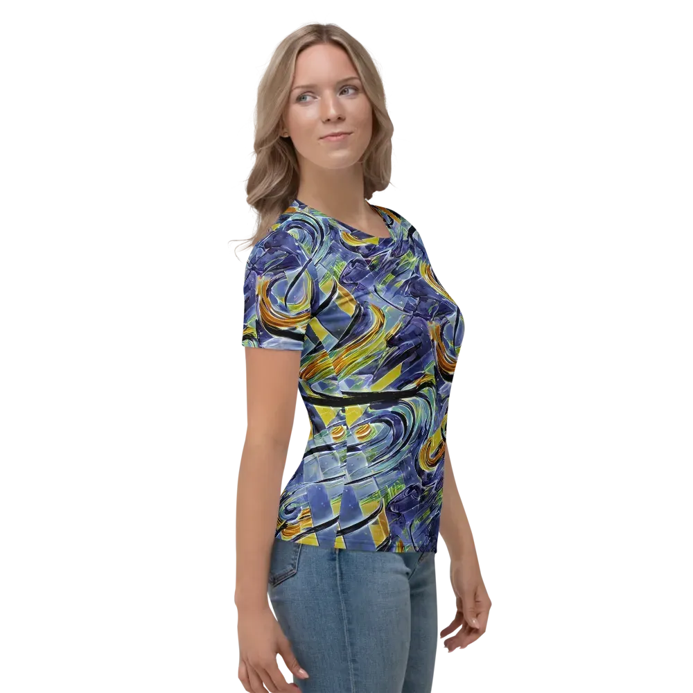 Blue Mercury on Women's Crew Neck T-Shirt — Right