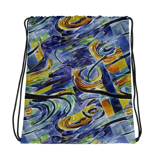 Blue Mercury on a Drawstring Bag