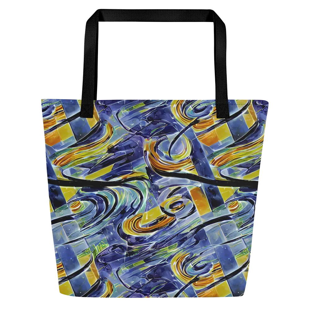 Blue Mercury on Large Tote Bag W/ Pocket — Front