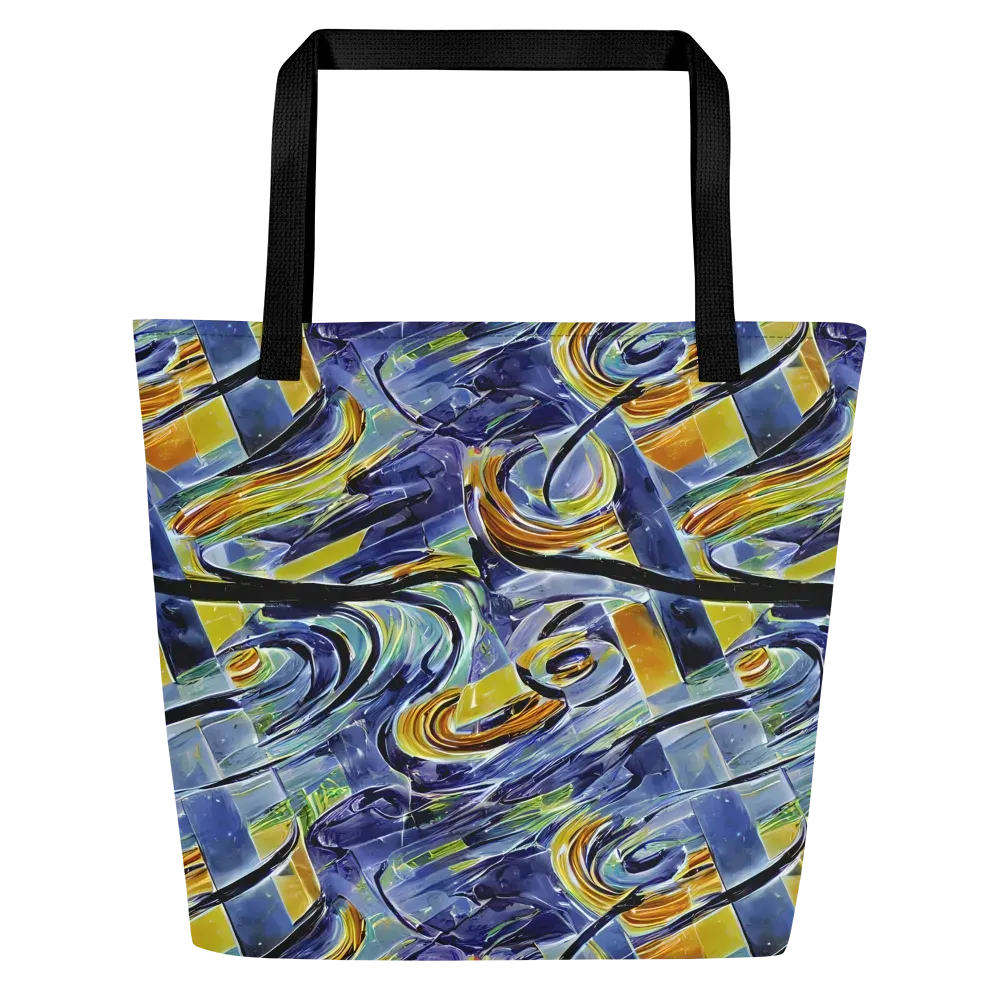 Blue Mercury on Large Tote Bag W/ Pocket — Front