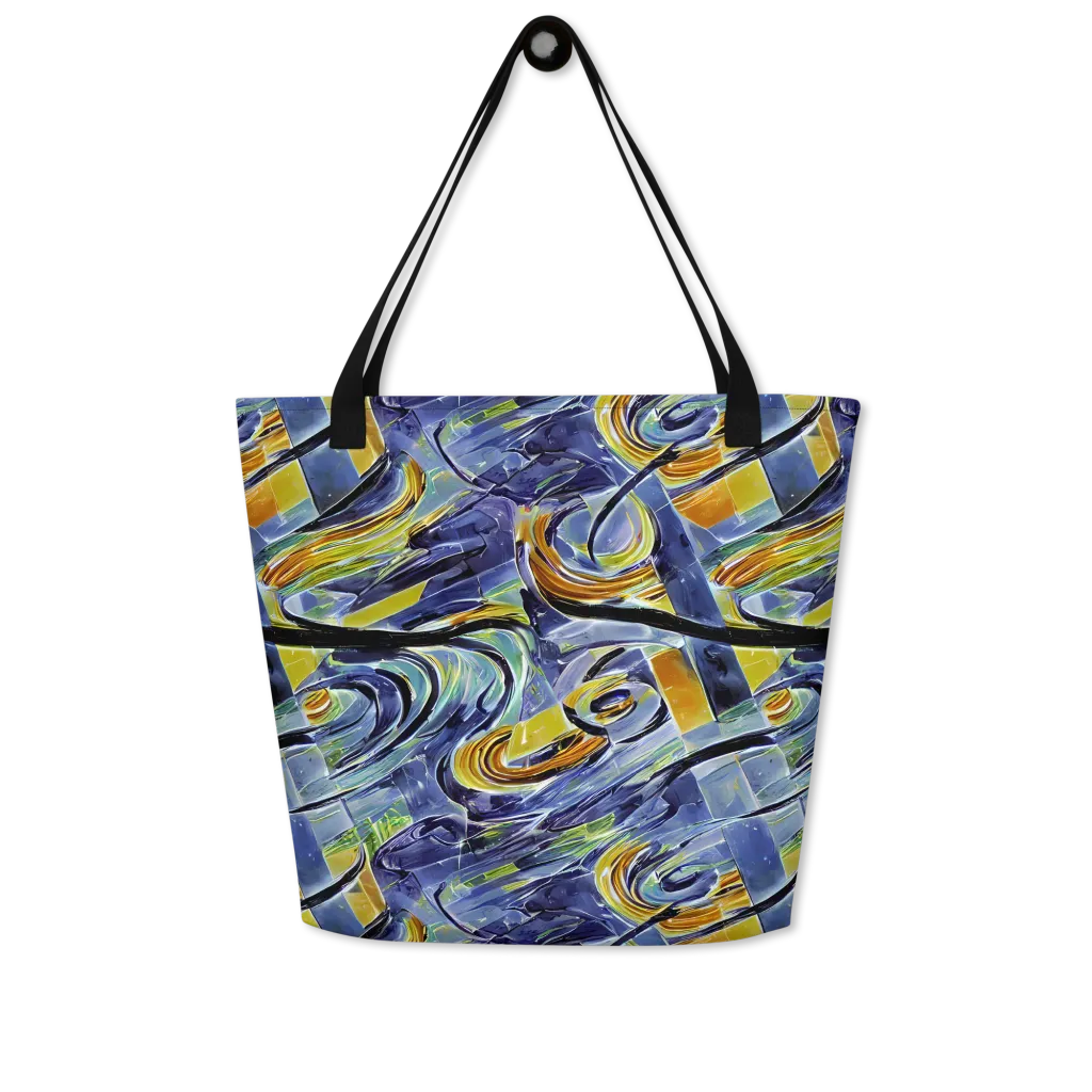Blue Mercury on Large Tote Bag W/ Pocket — Front