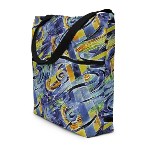 Blue Mercury on a Large Tote Bag W/ Pocket
