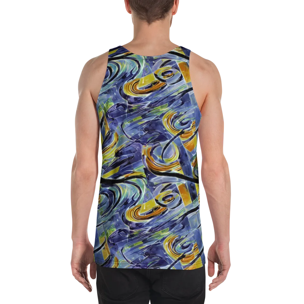 Blue Mercury on Men's Tank Top — Back