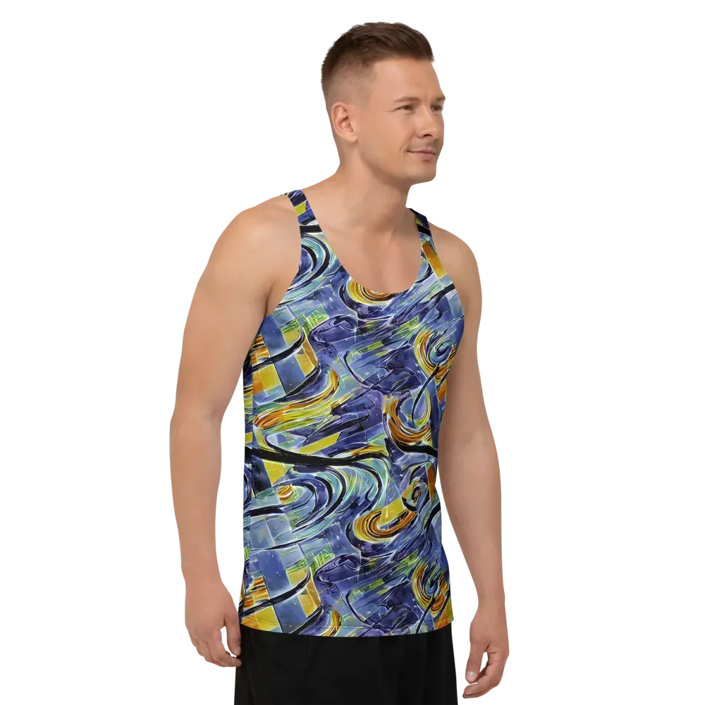 Blue Mercury on Men's Tank Top — Right Front