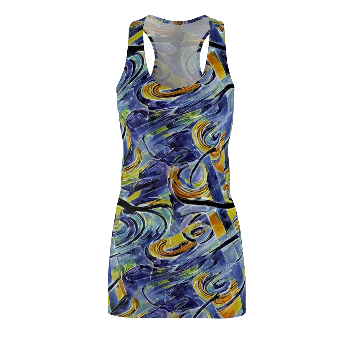 Blue Mercury on Racerback Dress — Front