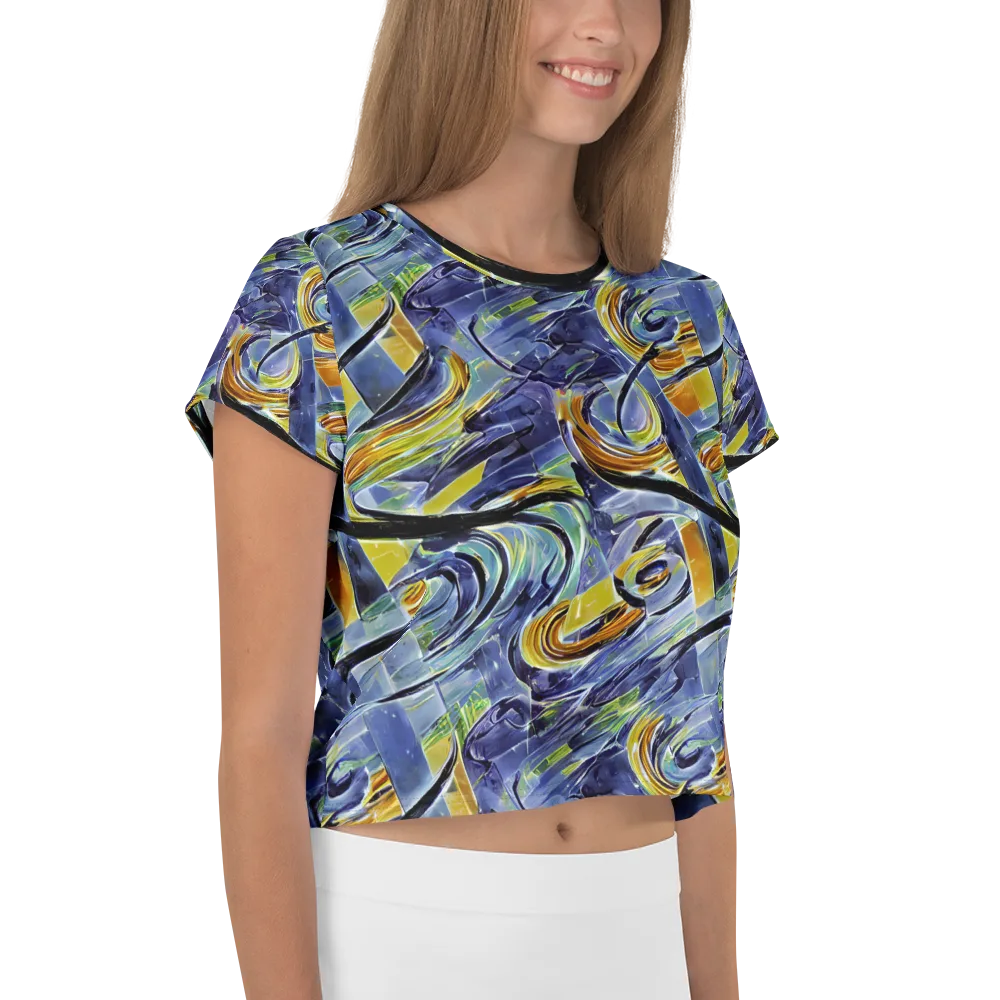 Blue Mercury on Crop Tee — Right